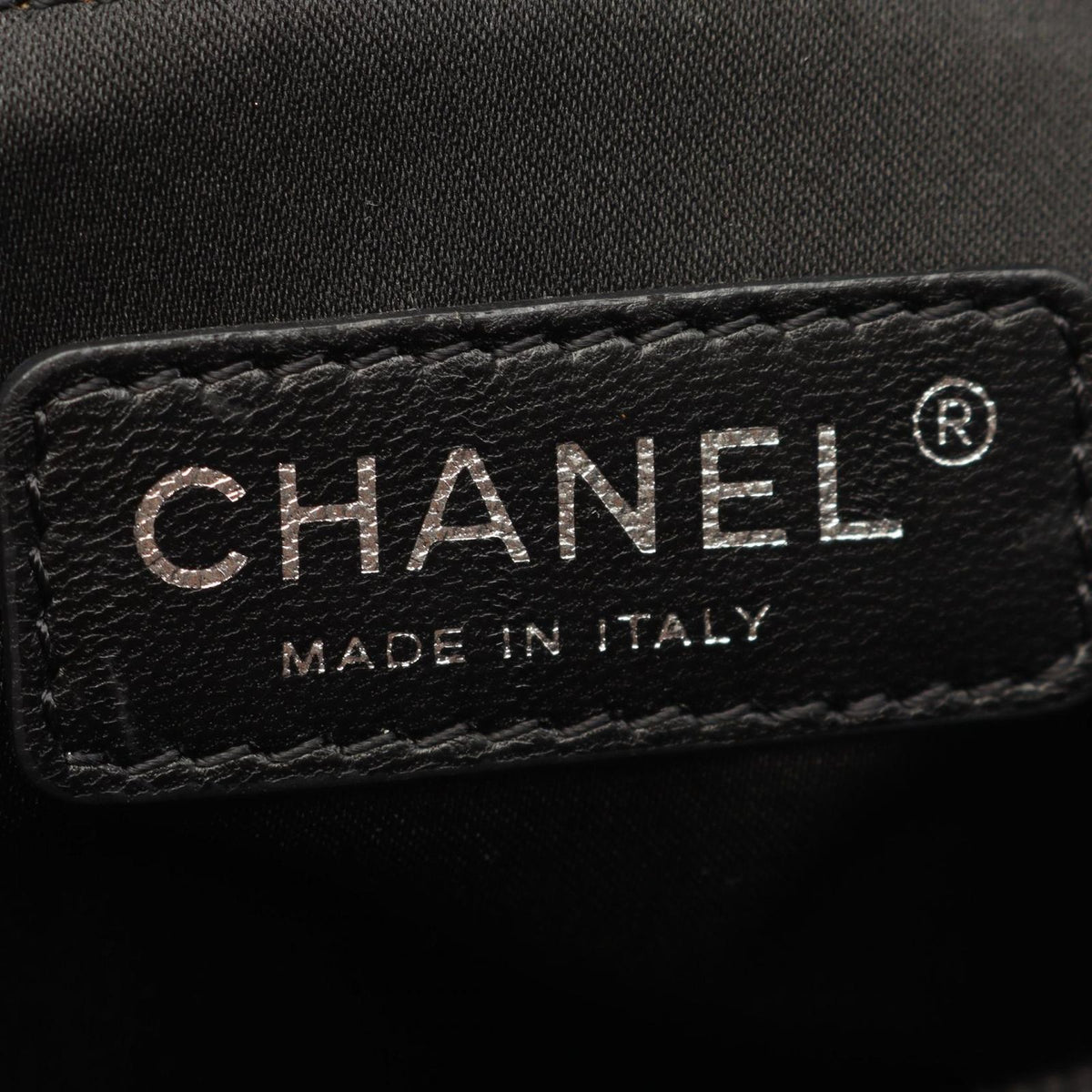 Chanel Tote Bag Paris Biarritz MM Black Canvas Leather MM — view 4