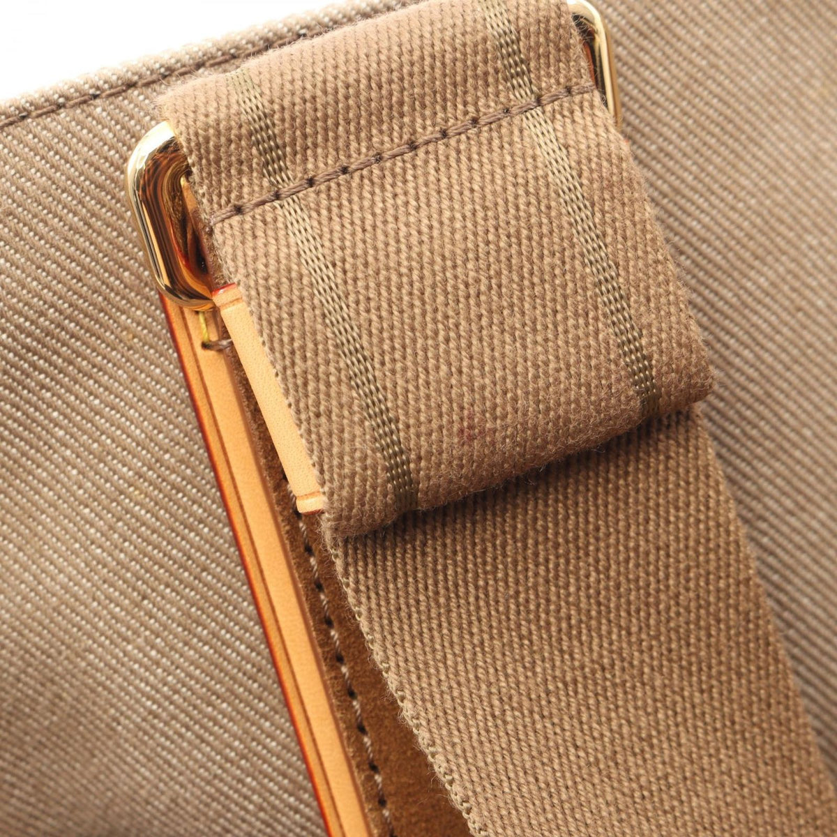 Louis Vuitton Tote Bag Plan Soleil Cabas PM Beige Canvas Leather — view 7