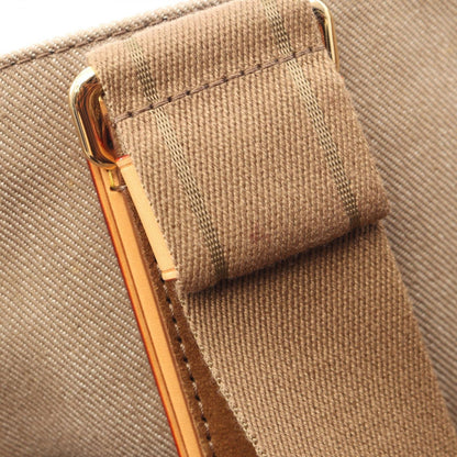 Louis Vuitton Tote Bag Plan Soleil Cabas PM Beige Canvas Leather — view 7
