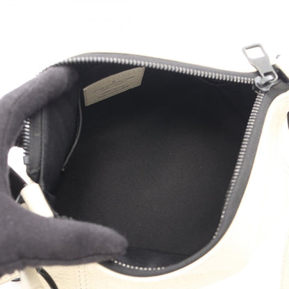 Louis Vuitton Shoulder Bag Triangle Messenger 2-Way White Leather — view 3