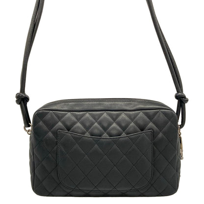 Chanel Shoulder Bag Cambon Line Black Silver Lambskin — view 3