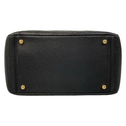 Chanel Shoulder Bag Petit Timeless Tote Quilted Black Chain Gold — view 5