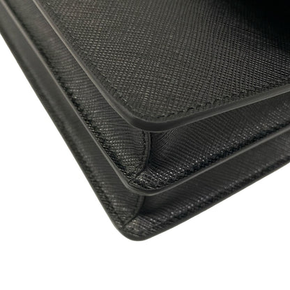 Prada Shoulder Bag Saffiano Leather Black — view 7