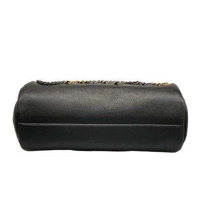 Chanel Shoulder Bag Black Chain Logo — view 5