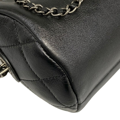 Chanel Shoulder Bag Black Chain Logo — view 7