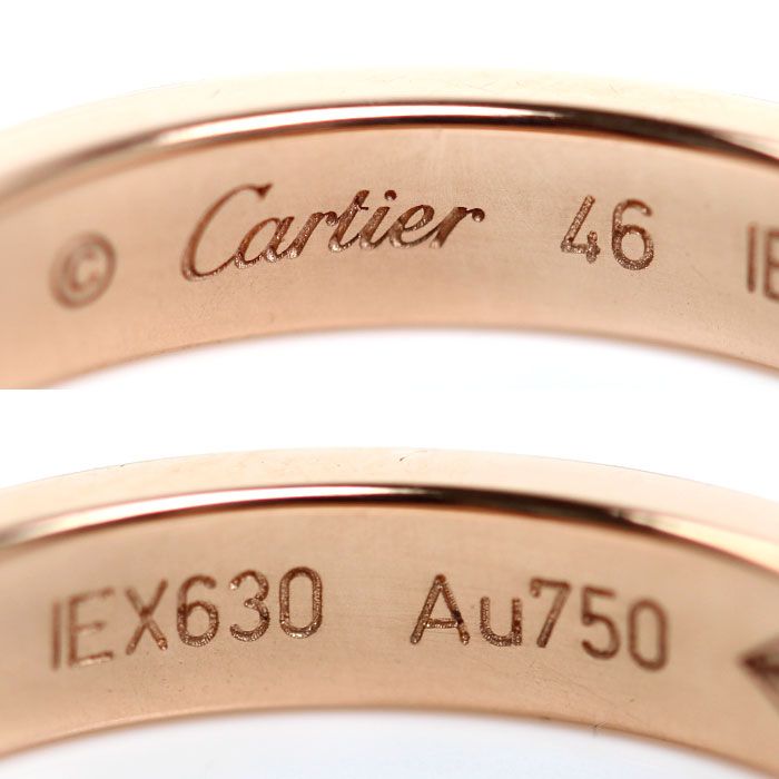 Cartier 18K Pink Gold C de Cartier Wedding Ring 46 Vintage — view 5
