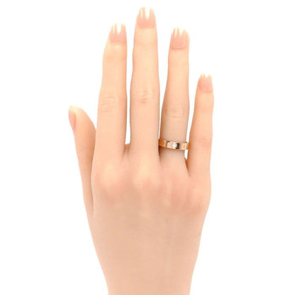 Cartier 18K Pink Gold Mini Love Diamond Ring 52 Vintage — view 7