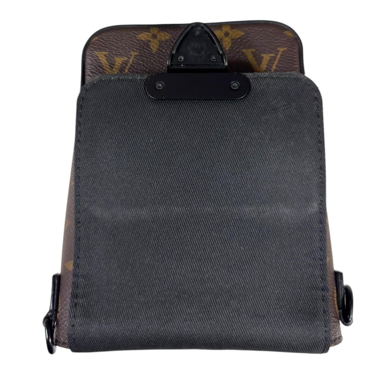 Louis Vuitton S Rock Vertical Wearable Wallet Monogram Macassar Shoulder Bag — view 8
