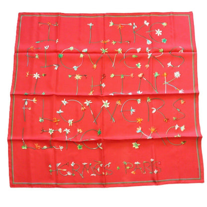 Hermes Carre 90 Scarf Eye Like Flowers 100% Silk Pawn