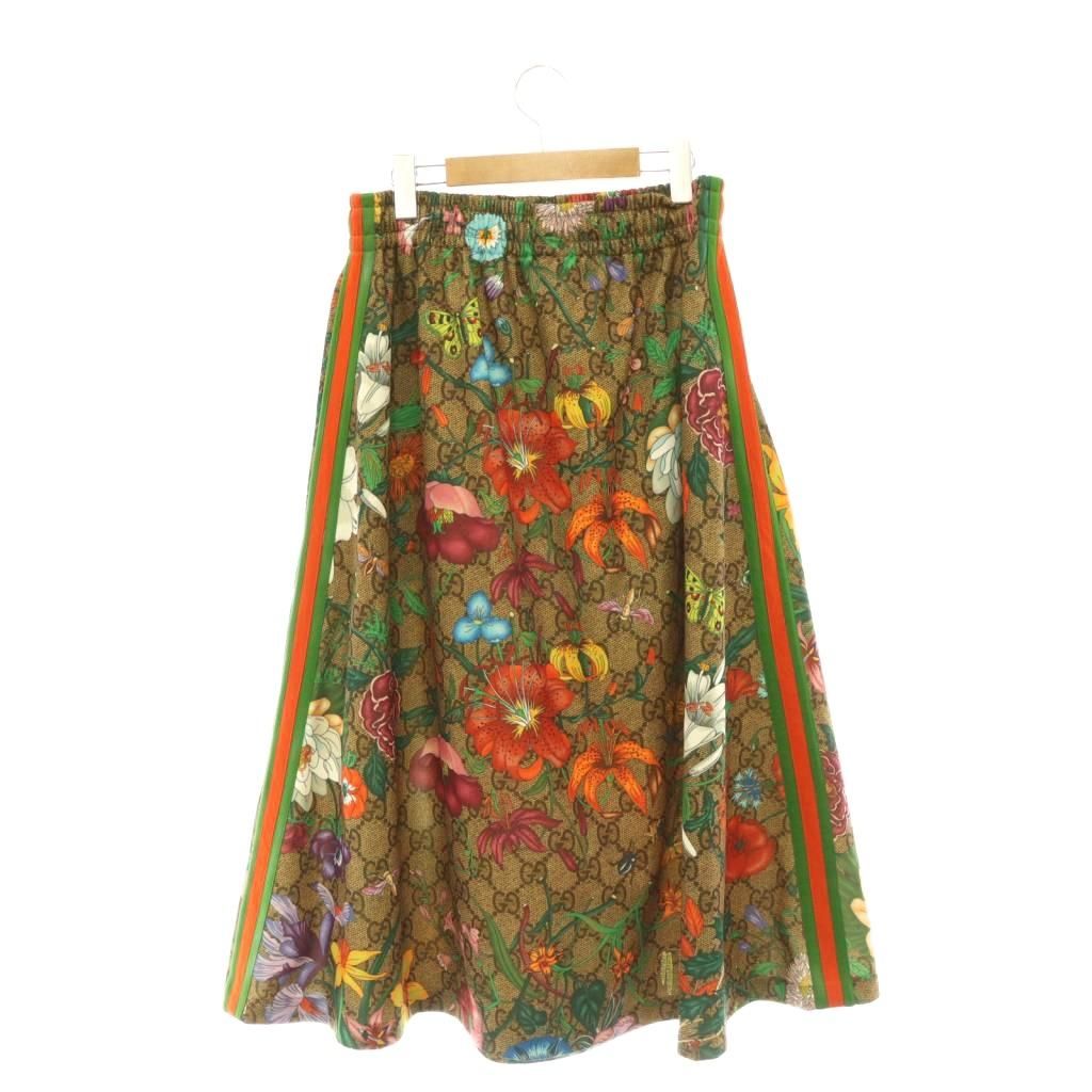 Gucci GG New Flora Longskirt A-Line Skirt M Multicolor — view 2