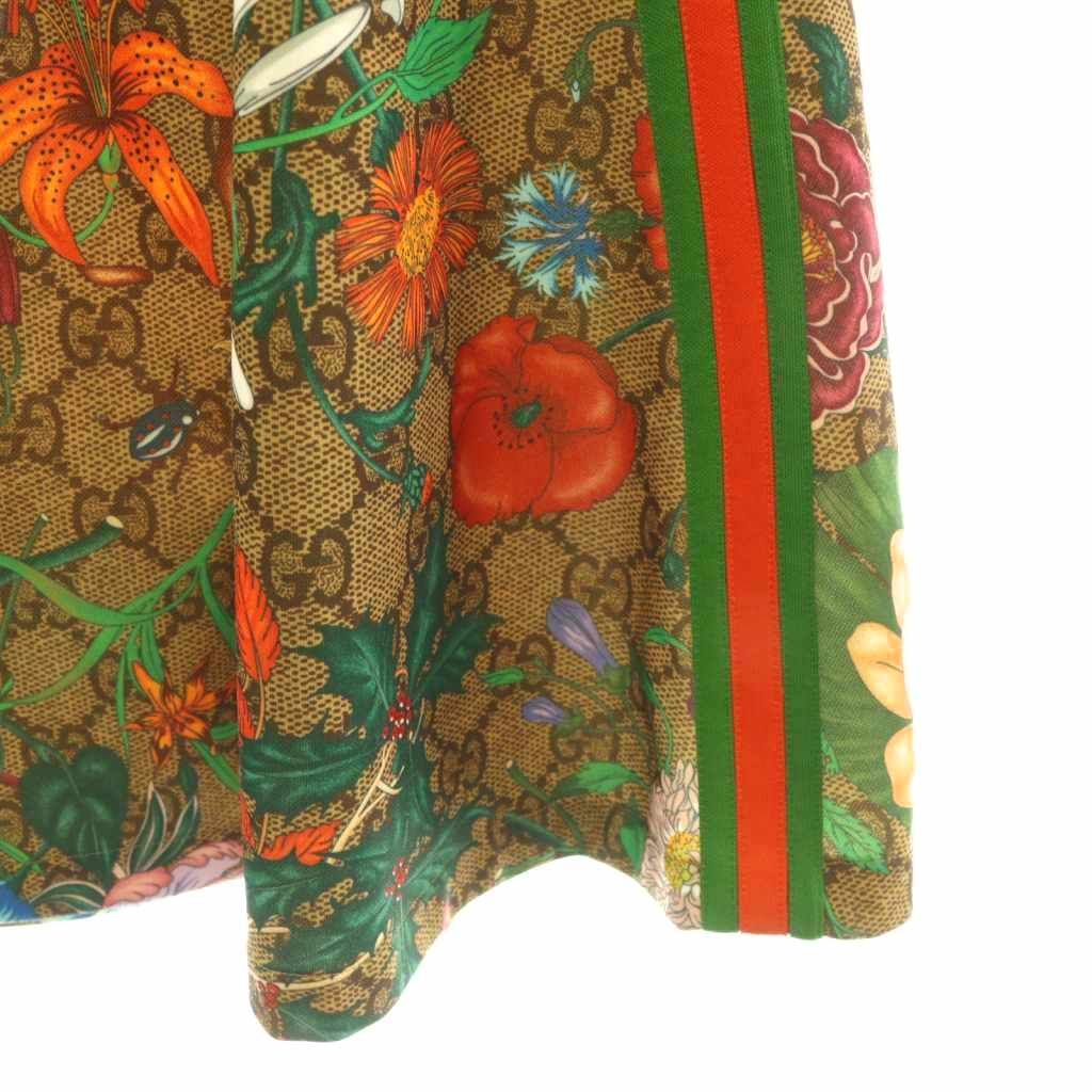 Gucci GG New Flora Longskirt A-Line Skirt M Multicolor — view 4