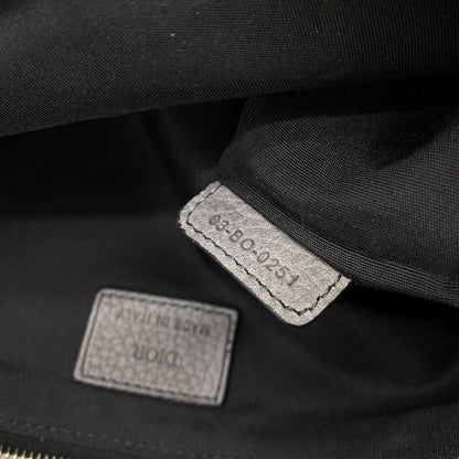 Dior Pouch Clutch Leather Gray Lightweight Capacity Crossbody — view 8