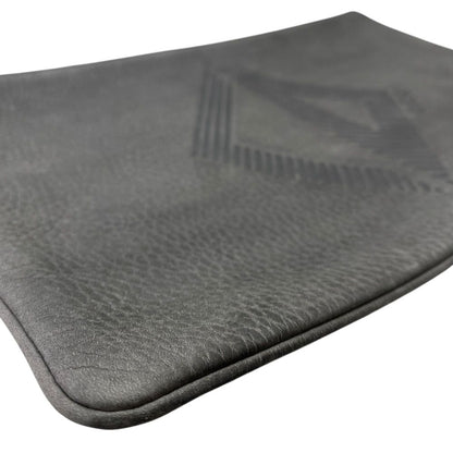 Dior Pouch Clutch Leather Gray Lightweight Capacity Crossbody — view 4