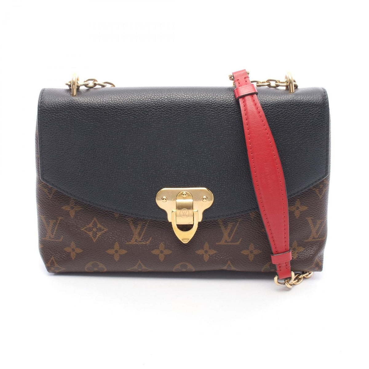 Louis Vuitton Shoulder Bag Sun Placido Monogram Noir Canvas Leather