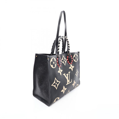 Louis Vuitton Tote Bag On The Go GM Monogram Empreinte LV Crafty 2-Way Black — view 2