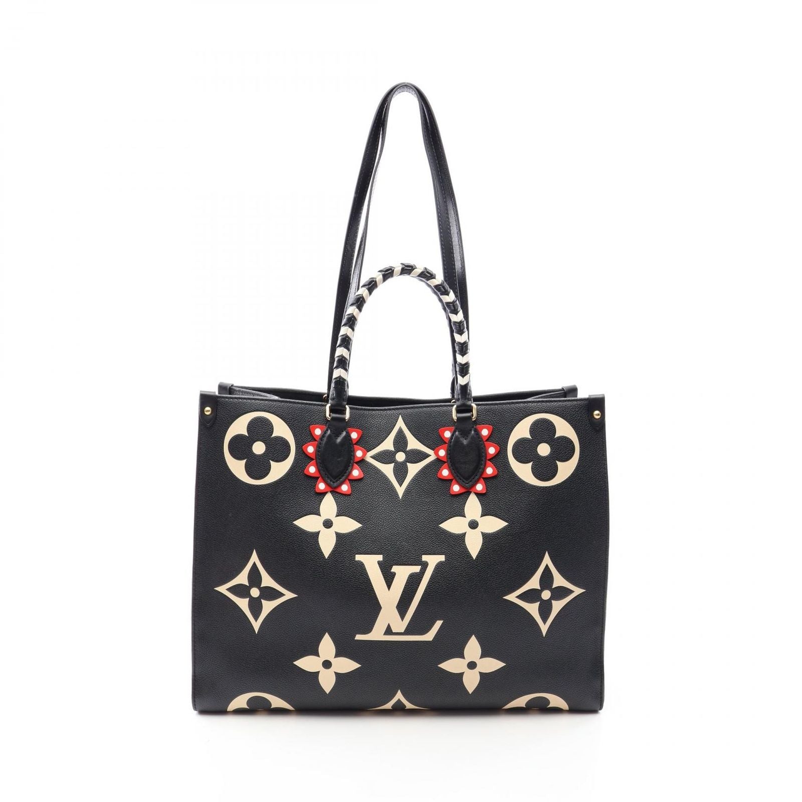 Louis Vuitton Tote Bag On The Go GM Monogram Empreinte LV Crafty 2-Way Black