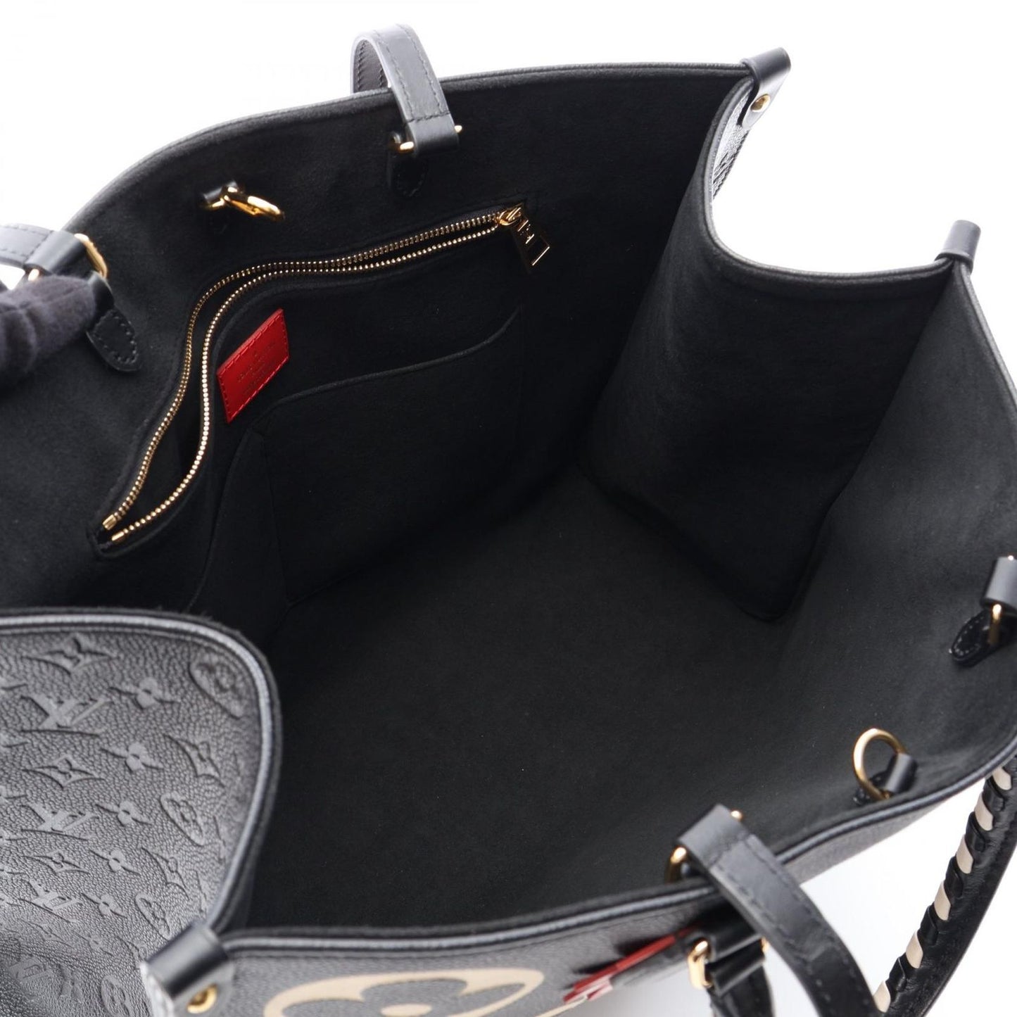 Louis Vuitton Tote Bag On The Go GM Monogram Empreinte LV Crafty 2-Way Black — view 3