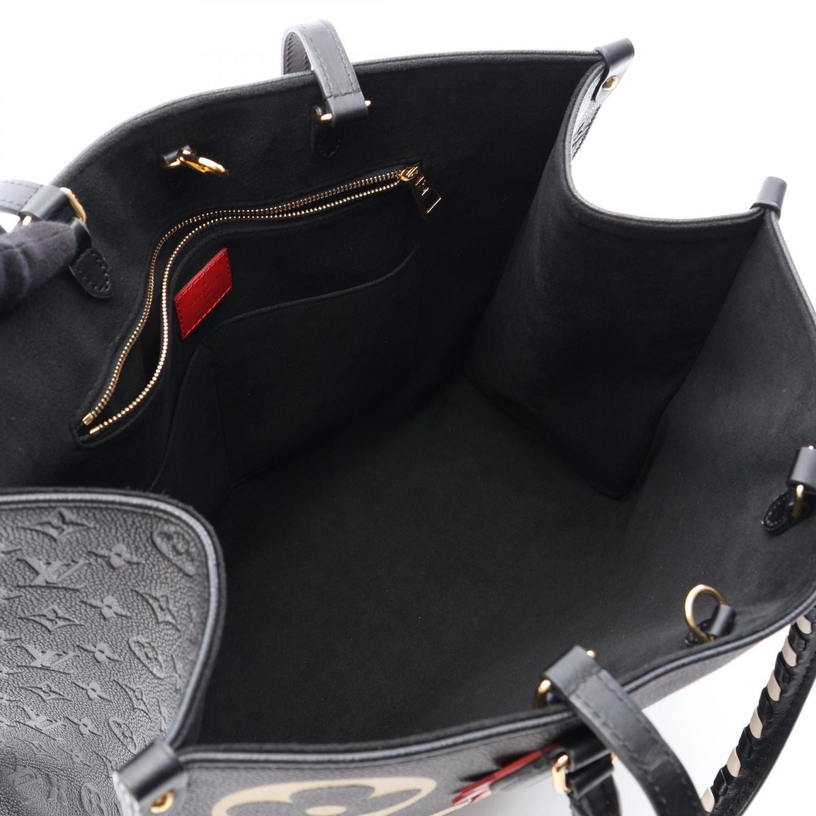 Louis Vuitton Tote Bag On The Go GM Monogram Empreinte LV Crafty 2-Way Black — view 3