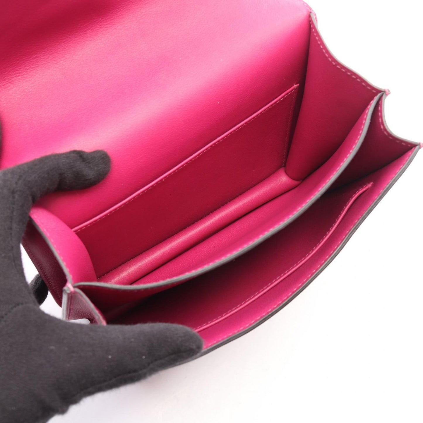 Hermes Shoulder Bag Constance 3 Mini Rose Purple — view 3