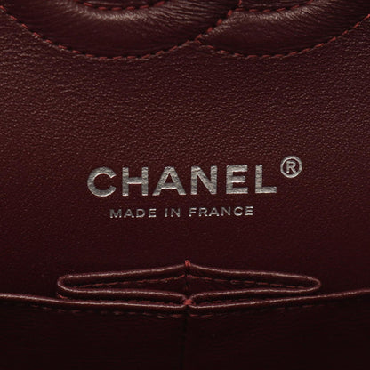 Chanel Shoulder Bag Quilted Double Flap Black Lambskin Chain — view 4