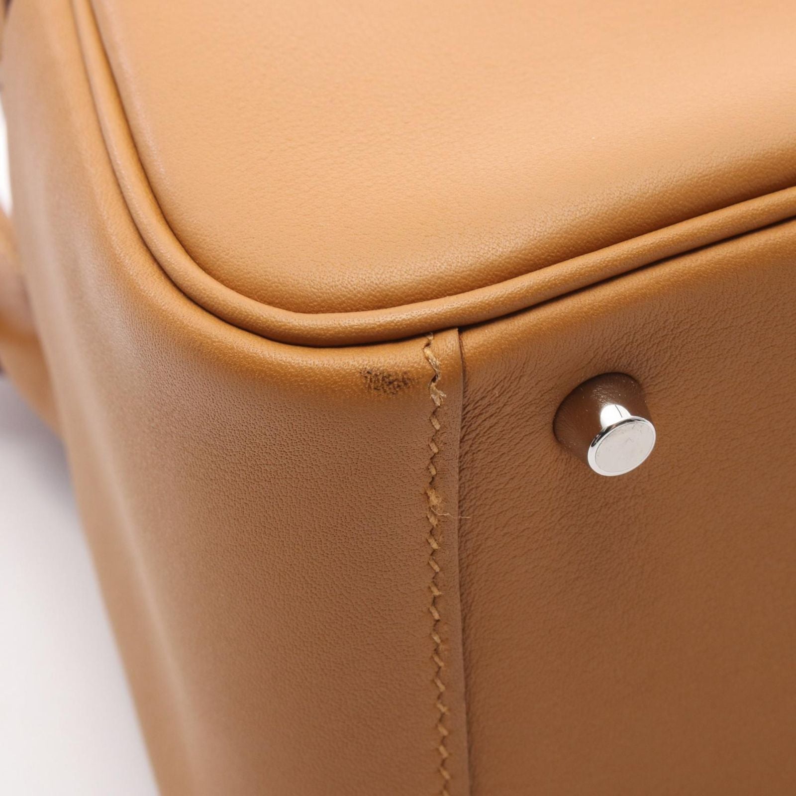 Hermes Shoulder Bag Lindy Mini Verso Camel Celeste — view 6
