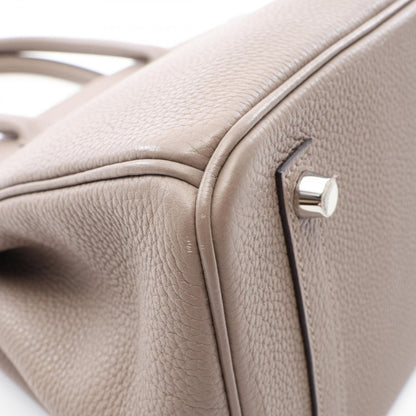Hermes Birkin 30 Leather Griasphalt Handbag — view 7