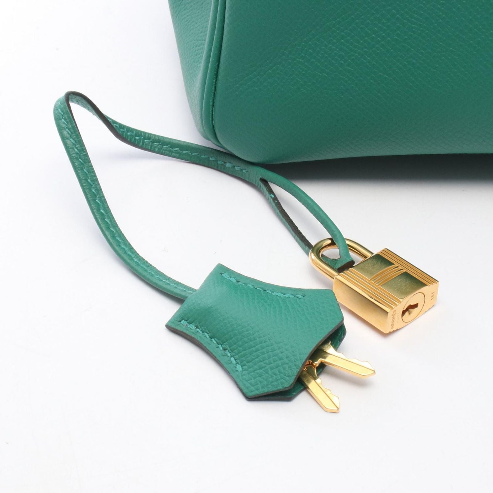 Hermes Birkin 30 Vert Vertigo Leather Handbag — view 6