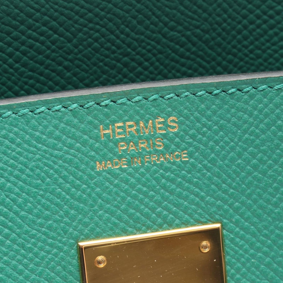 Hermes Birkin 30 Vert Vertigo Leather Handbag — view 4
