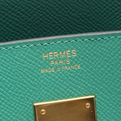 Hermes Birkin 30 Vert Vertigo Leather Handbag — view 4