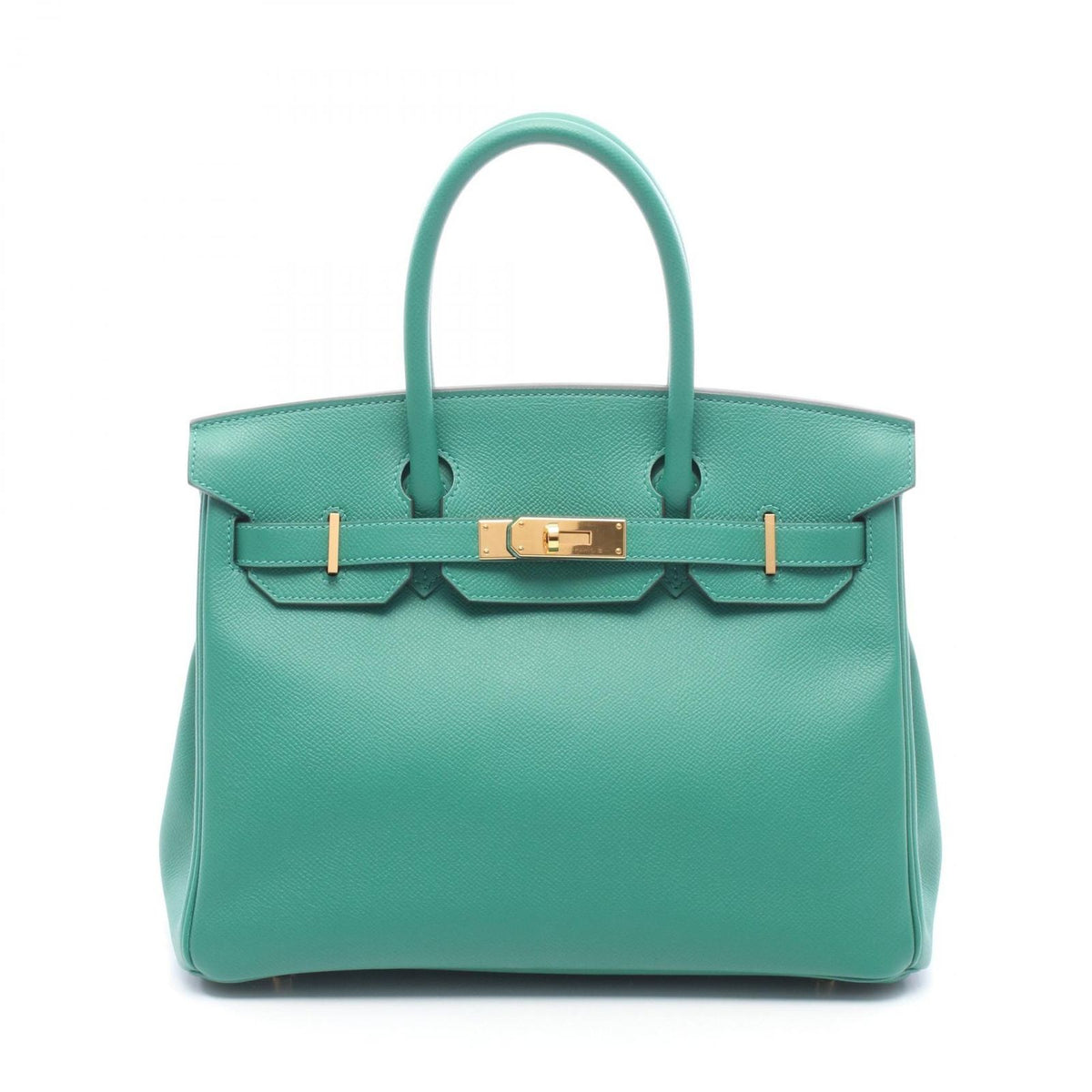 Hermes Birkin 30 Vert Vertigo Leather Handbag