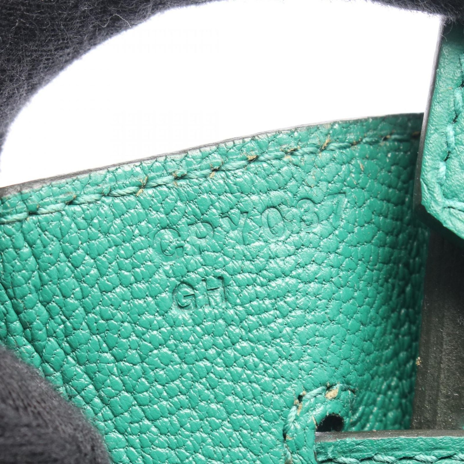 Hermes Birkin 30 Vert Vertigo Leather Handbag — view 5