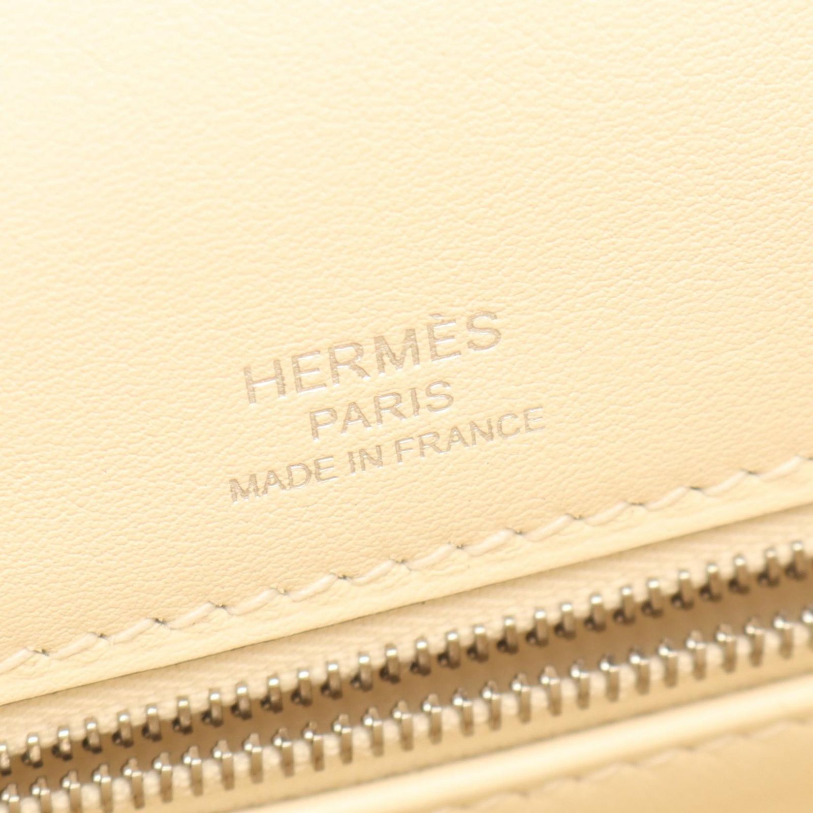 Hermes Kelly 28 Sellier 2-Way Ecru Nata Canvas Leather Handbag — view 4