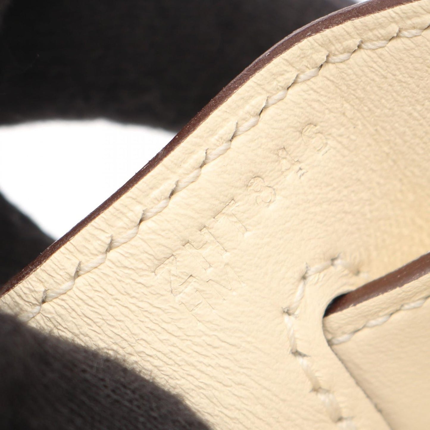 Hermes Kelly 28 Sellier 2-Way Ecru Nata Canvas Leather Handbag — view 5
