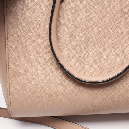 Prada 2-Way Pink Beige Leather Shoulder Handbag — view 7