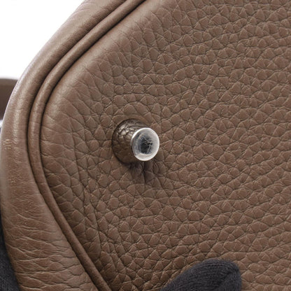 Hermes Picotin Lock MM Etoupe Leather Handbag — view 7