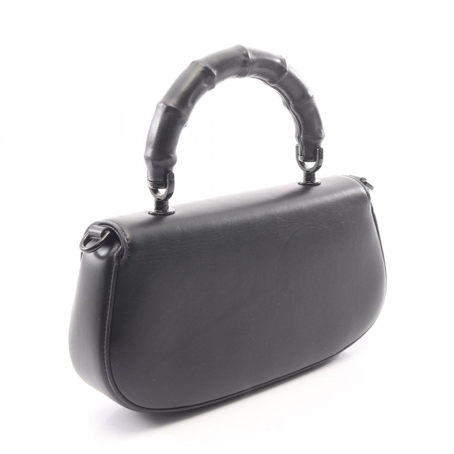 Gucci Bamboo Diva 2-Way Black Leather Handbag — view 2