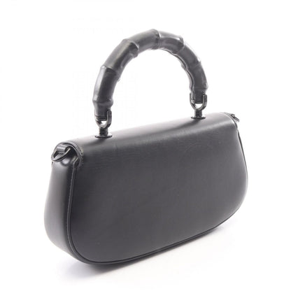 Gucci Bamboo Diva 2-Way Black Leather Handbag — view 2