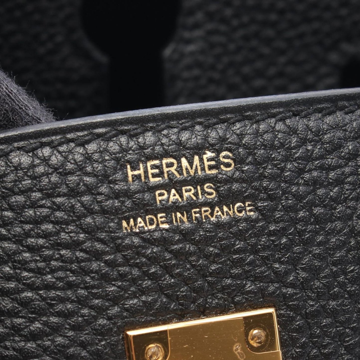 Hermes Birkin 25 Black Leather Handbag — view 4