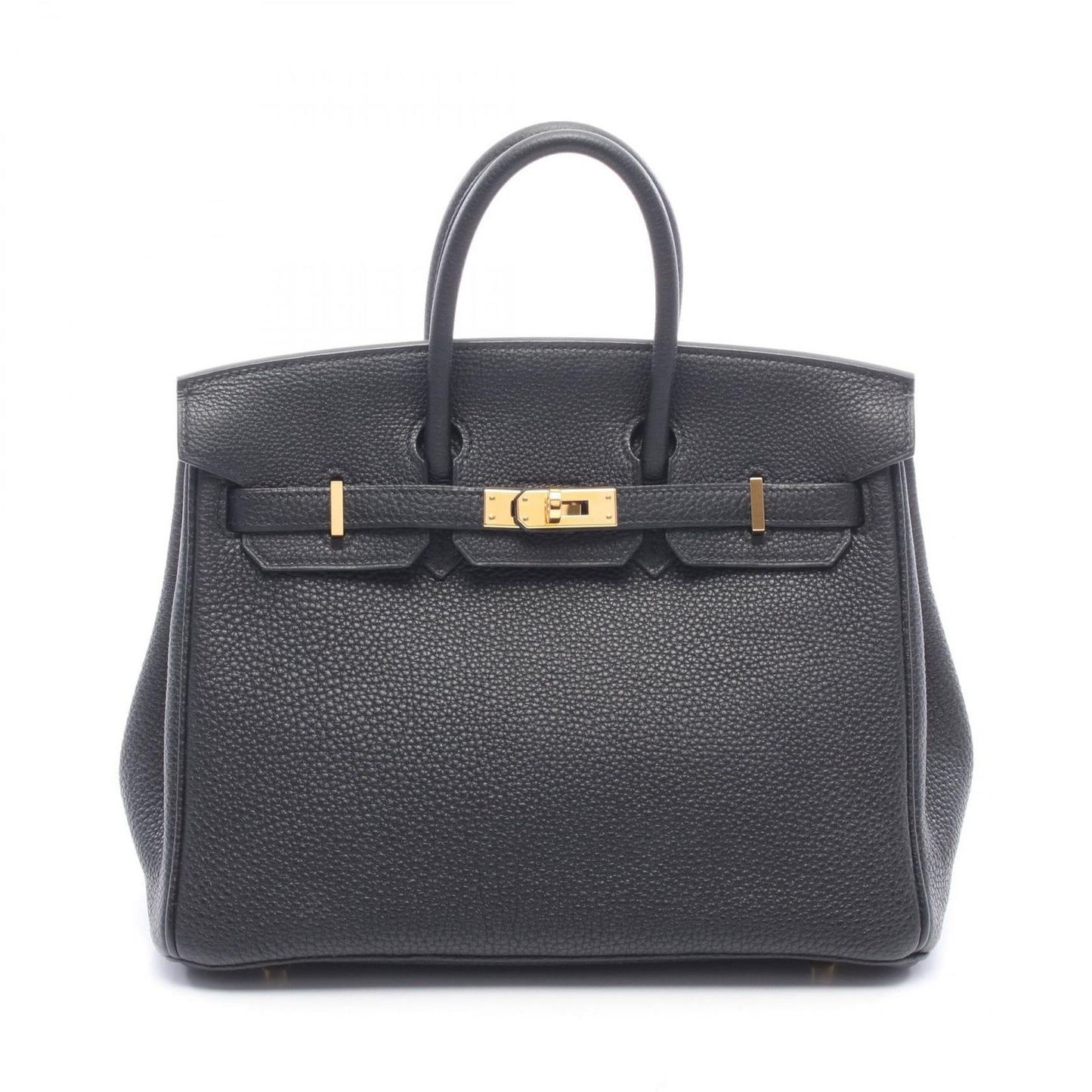 Hermes Birkin 25 Black Leather Handbag