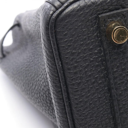 Hermes Birkin 25 Black Leather Handbag — view 8