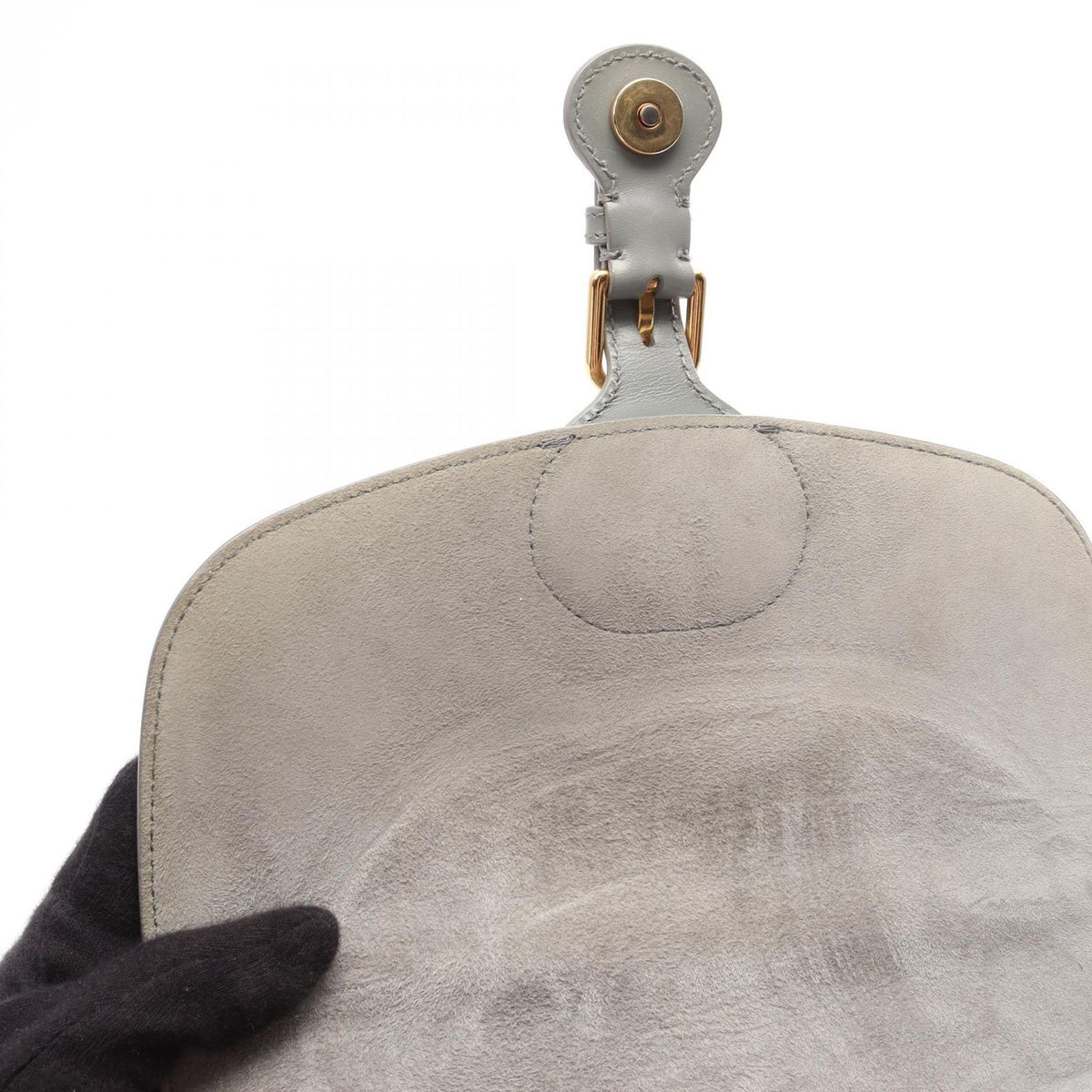 Dior Shoulder Bag Bobby Gray Leather — view 6
