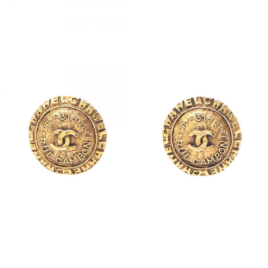 Chanel Earrings CC Logo Vintage