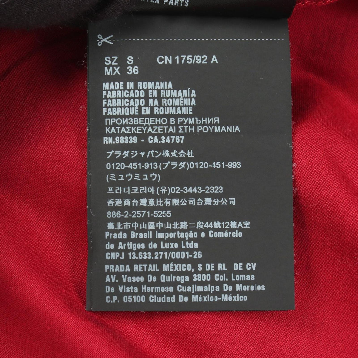 Prada Polo Shirt Triangle Logo Cotton — view 5