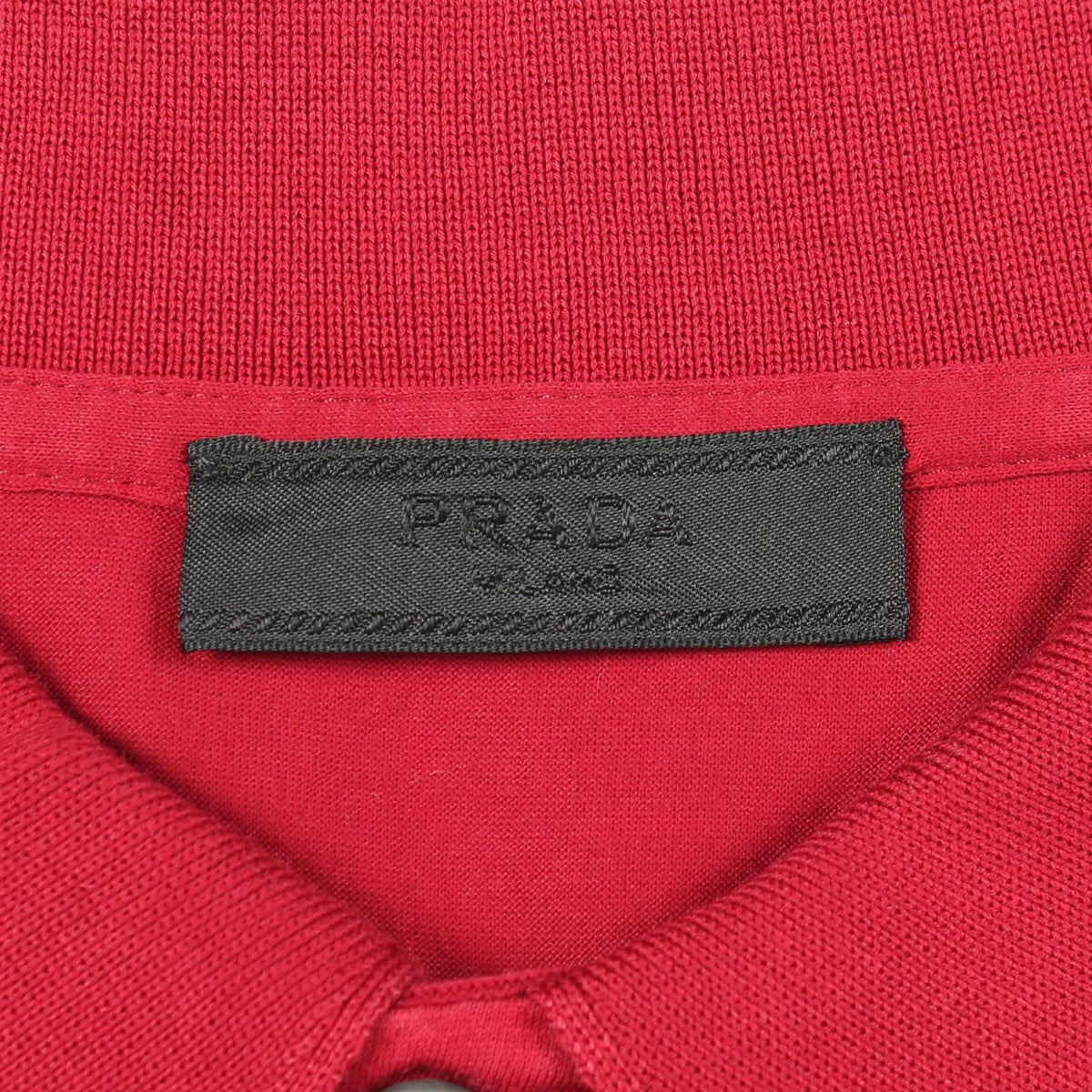 Prada Polo Shirt Triangle Logo Cotton — view 3