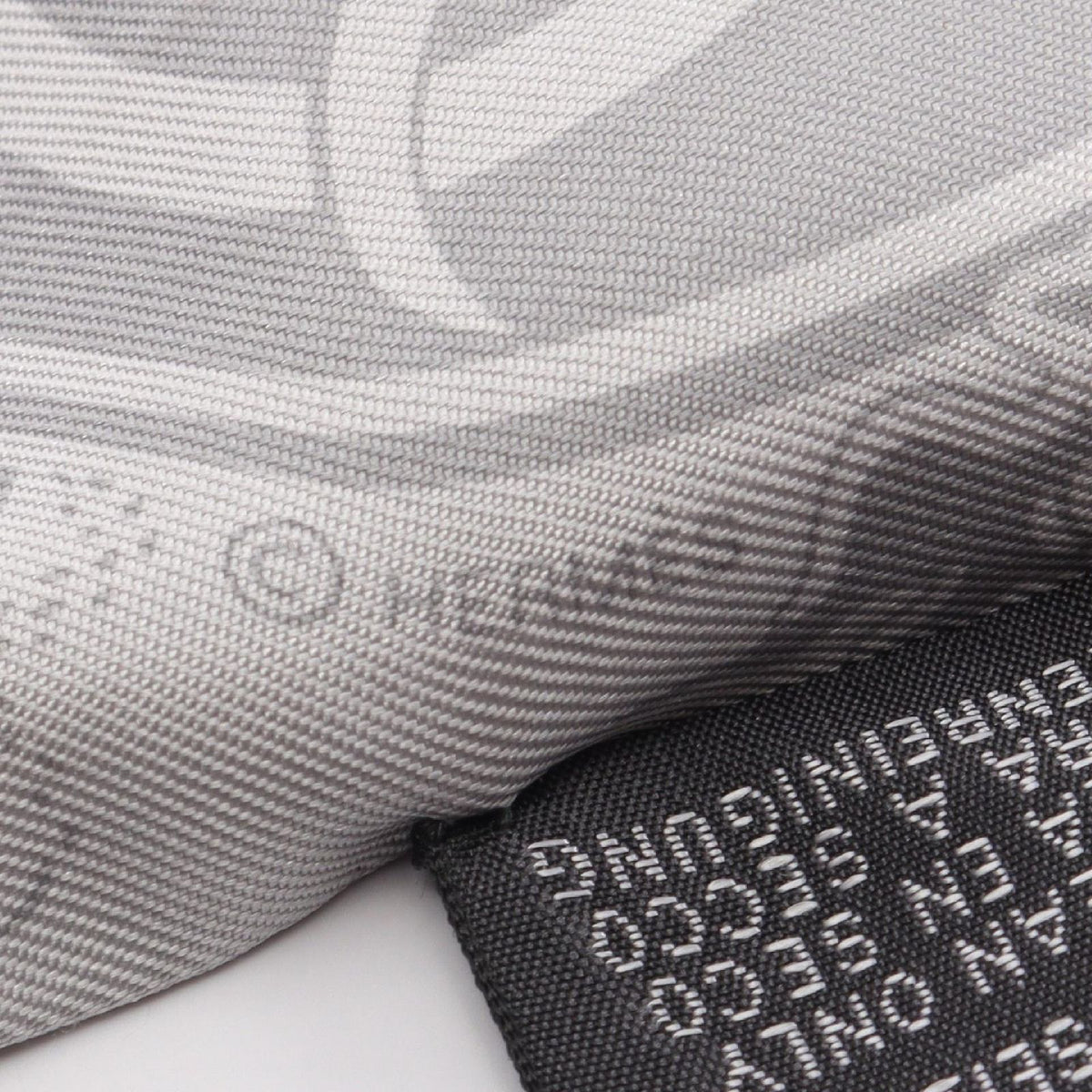Hermes Scarf Twilly Ex Libris les Parisienne Ribbon Gray Silk — view 4