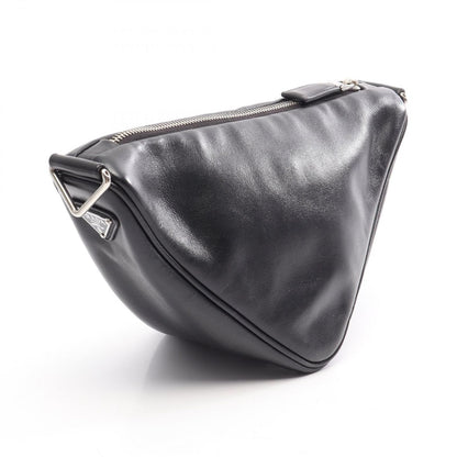 Prada Shoulder Bag Triangle Black Leather — view 2