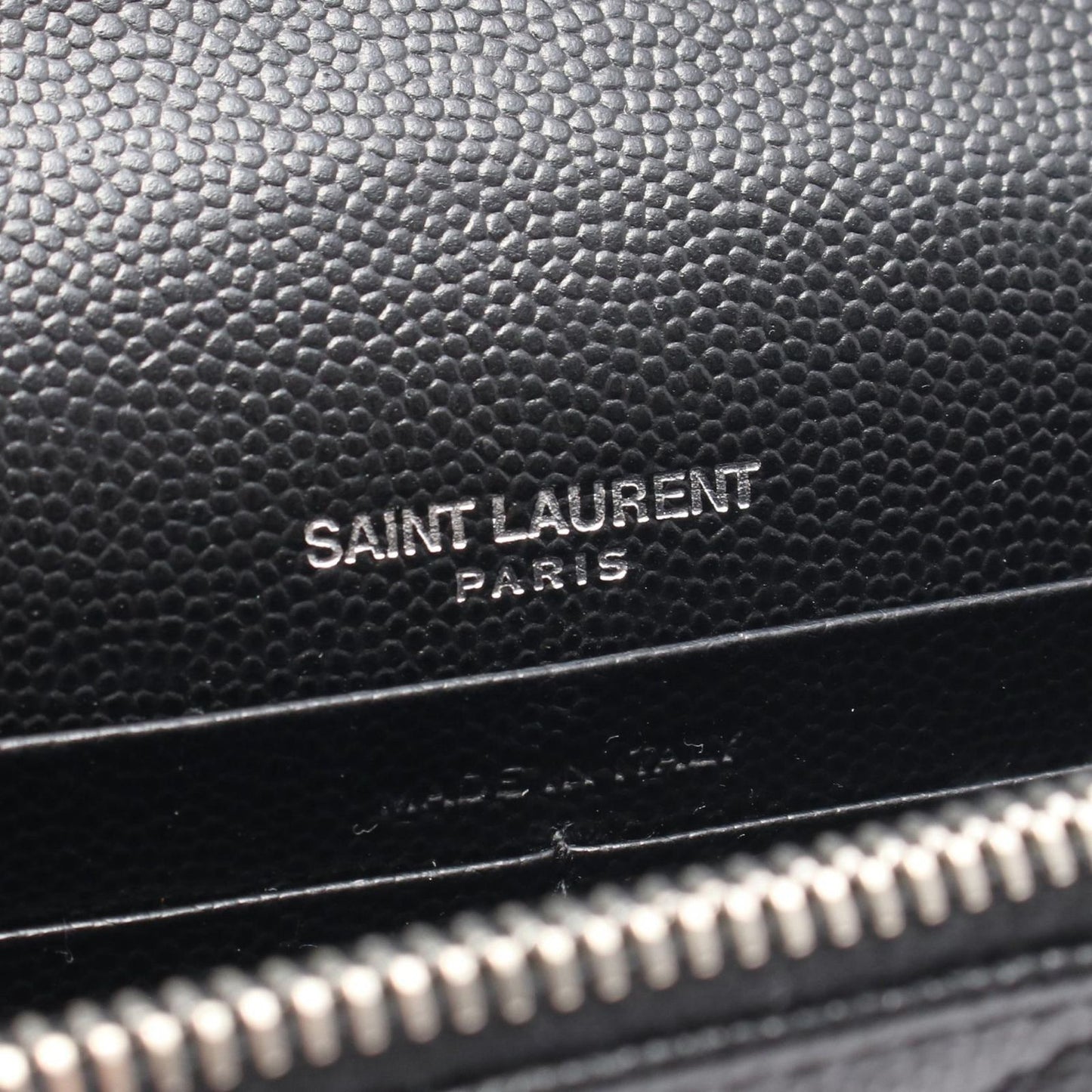 Saint Laurent Paris Shoulder Bag Monogram Envelope Black Leather Cassandra — view 4