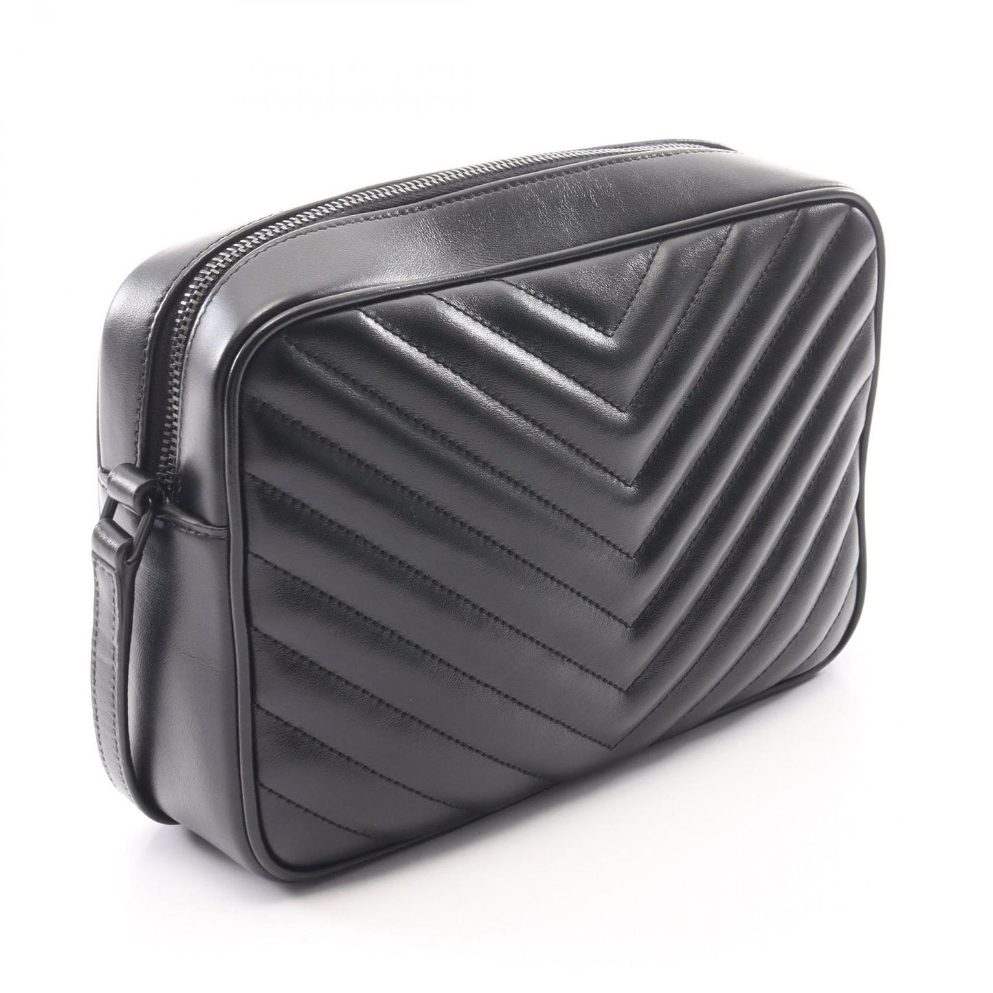 Saint Laurent Paris Shoulder Bag Lou Black Leather — view 2