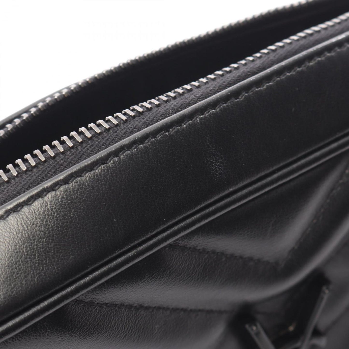 Saint Laurent Paris Shoulder Bag Lou Black Leather — view 6