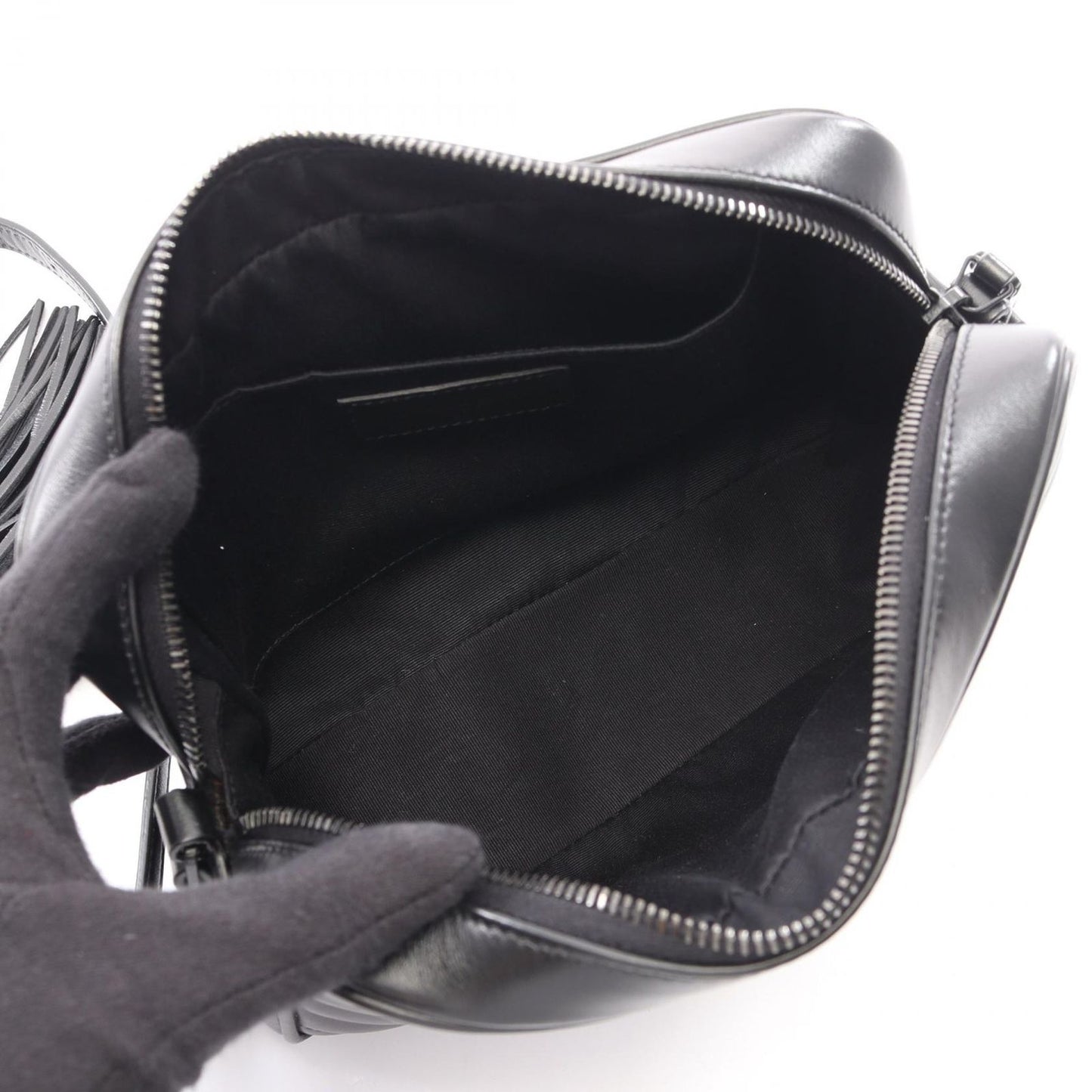 Saint Laurent Paris Shoulder Bag Lou Black Leather — view 3